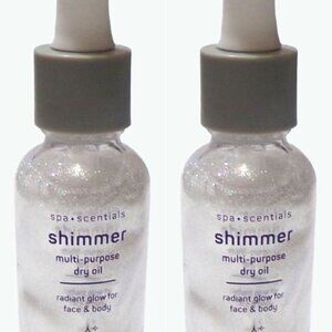 Spa•Scentials Shimmer Multi-purpose Dry Oil silver lining 1Fl Oz (Set of 2)